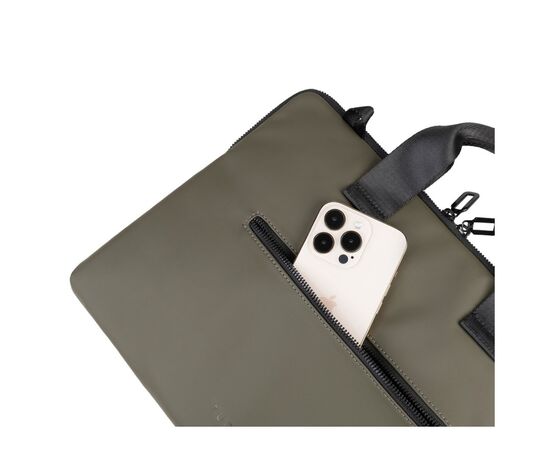 Сумка для ноутбука Tucano 14" Gommo Super Slim green (BSGOM1314-VM), изображение 5 Сумка для ноутбука Tucano 14" Gommo Super Slim green (BSGOM1314-VM), изображение 5
