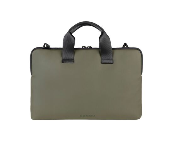 Сумка для ноутбука Tucano 16" Gommo Super Slim green (BSGOM1516-VM), изображение 3 Сумка для ноутбука Tucano 16" Gommo Super Slim green (BSGOM1516-VM), изображение 3