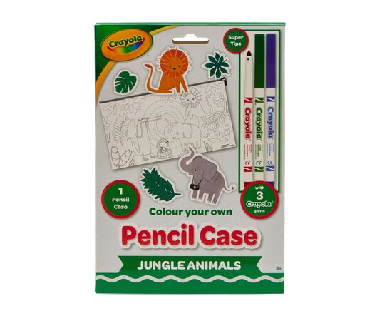 Набор для творчества Crayola Пенал-раскраска Джунгли С фломастерами (15764-A), изображение 4 Набор для творчества Crayola Пенал-раскраска Джунгли С фломастерами (15764-A), изображение 4