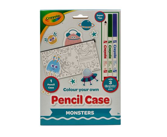 Набор для творчества Crayola Пенал-раскраска Монстры С фломастерами (15764-B), изображение 4 Набор для творчества Crayola Пенал-раскраска Монстры С фломастерами (15764-B), изображение 4