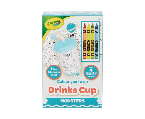 Набор для творчества Crayola Стаканчик-раскраска Монстры С карандашами (15765-A), изображение 4 Набор для творчества Crayola Стаканчик-раскраска Монстры С карандашами (15765-A), изображение 4