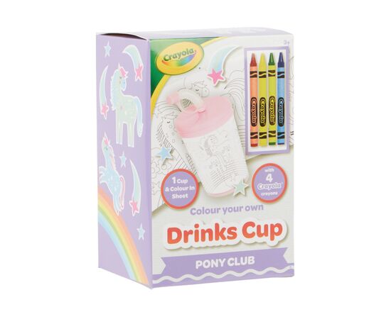 Набор для творчества Crayola Стаканчик-раскраска Пони-клуб С карандашами (15765-B), изображение 3 Набор для творчества Crayola Стаканчик-раскраска Пони-клуб С карандашами (15765-B), изображение 3