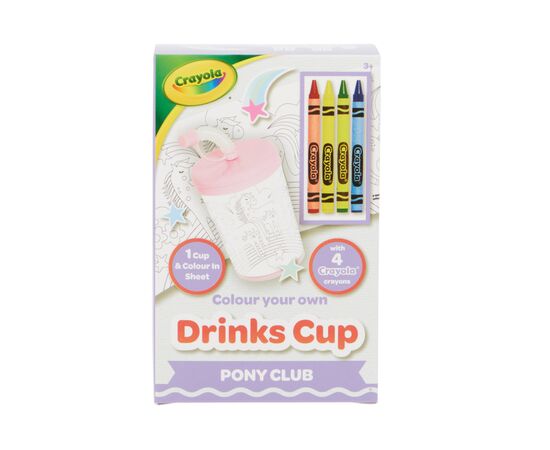 Набор для творчества Crayola Стаканчик-раскраска Пони-клуб С карандашами (15765-B), изображение 4 Набор для творчества Crayola Стаканчик-раскраска Пони-клуб С карандашами (15765-B), изображение 4