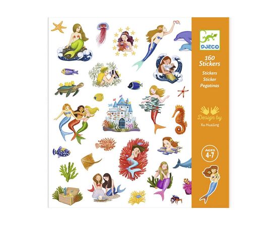 Набір для творчості Djeco Наклейки 160 шт Русалки (DJ08885), зображення 2