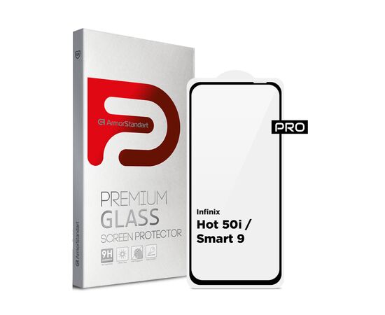 Стекло защитное Armorstandart Pro Infinix Hot 50i / Smart 9 Black (ARM80936)