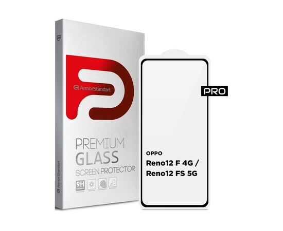 Скло захисне Armorstandart Pro OPPO Reno12 F 4G / Reno12 FS 5G Black (ARM81826)