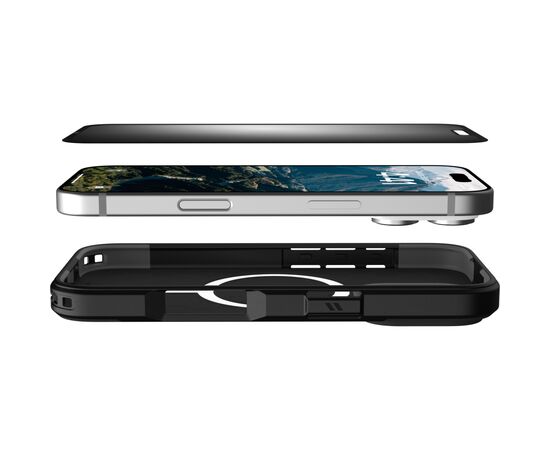 Плівка захисна UAG iPhone 16 Pro Removable Privacy Glass - Tint (14436811NA), зображення 6 Плівка захисна UAG iPhone 16 Pro Removable Privacy Glass - Tint (14436811NA), зображення 6