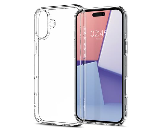 Чехол для мобильного телефона Spigen iPhone 16 Plus Ultra Hybrid Crystal Clear (ACS08069), изображение 7 Чехол для мобильного телефона Spigen iPhone 16 Plus Ultra Hybrid Crystal Clear (ACS08069), изображение 7