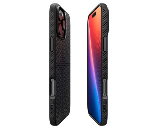 Чехол для мобильного телефона Spigen iPhone 16 Pro Max Liquid Air Matte Black (ACS07988), изображение 4 Чехол для мобильного телефона Spigen iPhone 16 Pro Max Liquid Air Matte Black (ACS07988), изображение 4