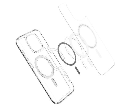 Чехол для мобильного телефона Spigen iPhone 16 Pro Max Ultra Hybrid MagFit White (ACS07998), изображение 5 Чехол для мобильного телефона Spigen iPhone 16 Pro Max Ultra Hybrid MagFit White (ACS07998), изображение 5