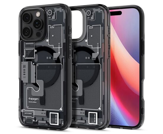 Чехол для мобильного телефона Spigen iPhone 16 Pro Max Ultra Hybrid MagFit Zero One (ACS08004), изображение 5 Чехол для мобильного телефона Spigen iPhone 16 Pro Max Ultra Hybrid MagFit Zero One (ACS08004), изображение 5