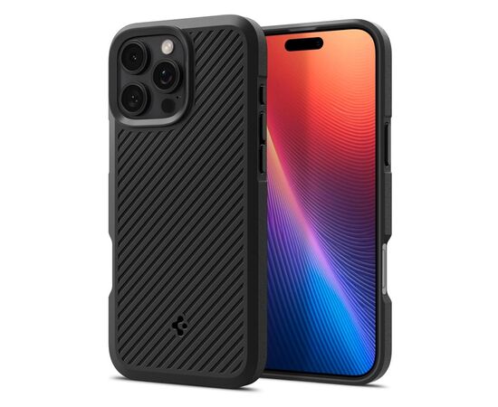 Чехол для мобильного телефона Spigen iPhone 16 Pro Core Armor Matte Black (ACS08157), изображение 3 Чехол для мобильного телефона Spigen iPhone 16 Pro Core Armor Matte Black (ACS08157), изображение 3