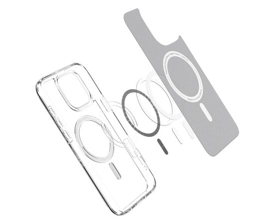 Чехол для мобильного телефона Spigen iPhone 16 Pro Ultra Hybrid MagFit White (ACS08129), изображение 7 Чехол для мобильного телефона Spigen iPhone 16 Pro Ultra Hybrid MagFit White (ACS08129), изображение 7