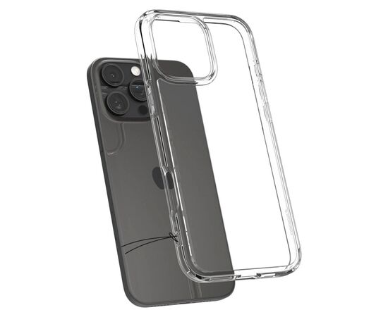 Чехол для мобильного телефона Spigen iPhone 16 Pro Ultra Hybrid Crystal Clear (ACS08121), изображение 5 Чехол для мобильного телефона Spigen iPhone 16 Pro Ultra Hybrid Crystal Clear (ACS08121), изображение 5