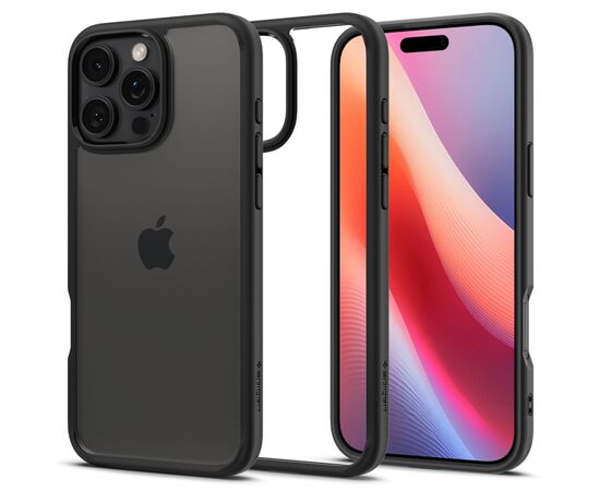 Чехол для мобильного телефона Spigen iPhone 16 Pro Ultra Hybrid Matte Black (ACS08125), изображение 5 Чехол для мобильного телефона Spigen iPhone 16 Pro Ultra Hybrid Matte Black (ACS08125), изображение 5