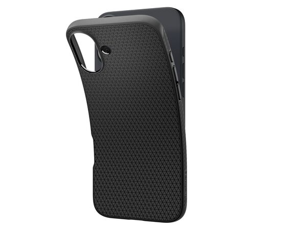 Чехол для мобильного телефона Spigen iPhone 16 Liquid Air Matte Black (ACS08194), изображение 5 Чехол для мобильного телефона Spigen iPhone 16 Liquid Air Matte Black (ACS08194), изображение 5