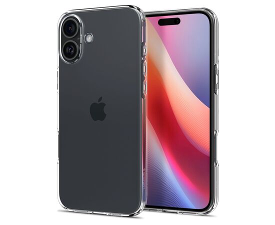 Чехол для мобильного телефона Spigen iPhone 16 Liquid Crystal Crystal Clear (ACS08190), изображение 3 Чехол для мобильного телефона Spigen iPhone 16 Liquid Crystal Crystal Clear (ACS08190), изображение 3