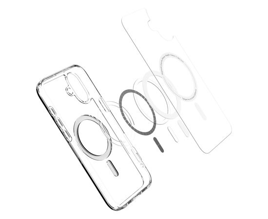 Чехол для мобильного телефона Spigen iPhone 16 Ultra Hybrid MagFit White (ACS08205), изображение 9 Чехол для мобильного телефона Spigen iPhone 16 Ultra Hybrid MagFit White (ACS08205), изображение 9