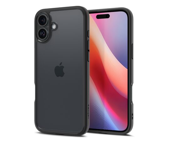 Чехол для мобильного телефона Spigen iPhone 16 Ultra Hybrid Matte Black (ACS08201), изображение 3 Чехол для мобильного телефона Spigen iPhone 16 Ultra Hybrid Matte Black (ACS08201), изображение 3