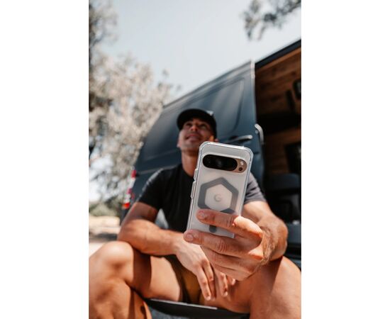 Чехол для мобильного телефона UAG Google Pixel 9 Pro XL Plyo Pro Magnetic Ice/Silver (614456114333), изображение 10