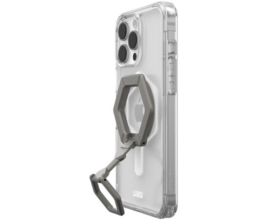 Чехол для мобильного телефона UAG Apple iPhone 16 Pro Max Plyo MagSafe Ice White/Titanium Stand (1144811BV01), изображение 3 Чехол для мобильного телефона UAG Apple iPhone 16 Pro Max Plyo MagSafe Ice White/Titanium Stand (1144811BV01), изображение 3