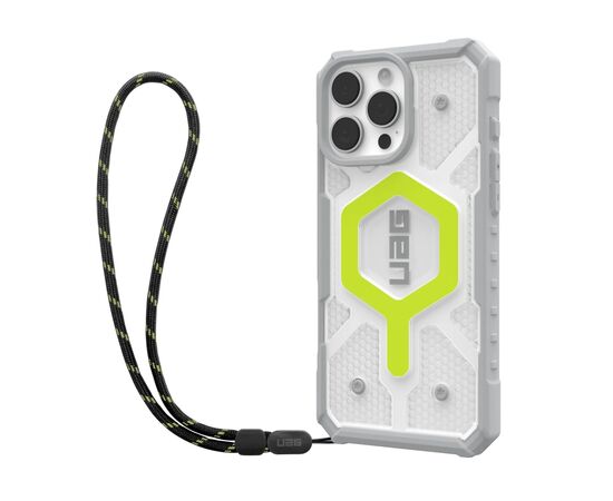 Чехол для мобильного телефона UAG iPhone 16 Pro Max Pathfinder Clear Magsafe Bundle Active Neon Lanyard (1144651BV01), изображение 2