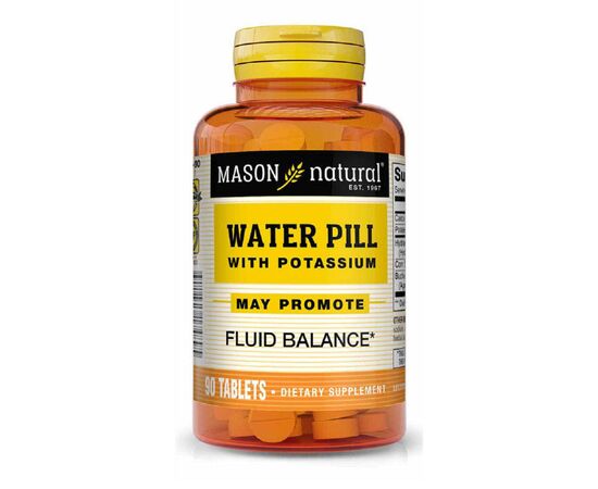Витаминно-минеральный комплекс Mason Natural Мочегонные таблетки с калием, Water Pill With Potassium, 90 (MAV-17489)