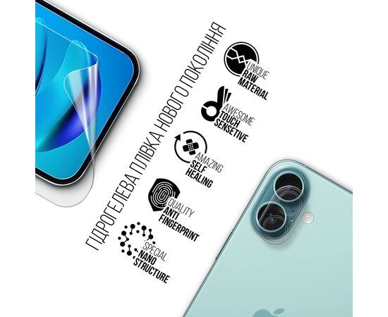 Пленка защитная Armorstandart Kit Clear Screen + Camera Apple iPhone 16 Plus (ARM80716), изображение 3