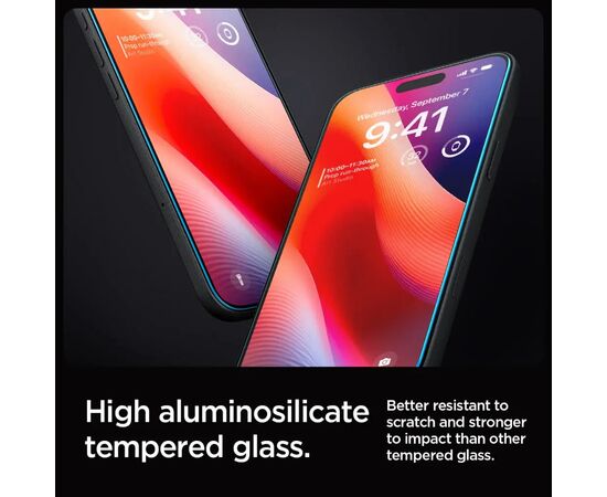 Стекло защитное Spigen iPhone 16 Pro Max Glas tR SLIM HD (1 Pack) (AGL07916), изображение 3 Стекло защитное Spigen iPhone 16 Pro Max Glas tR SLIM HD (1 Pack) (AGL07916), изображение 3