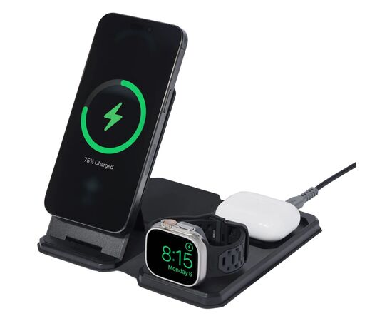 Зарядний пристрій UAG 3in1 Travel Charger Black/Grey (9B4412114030), зображення 3