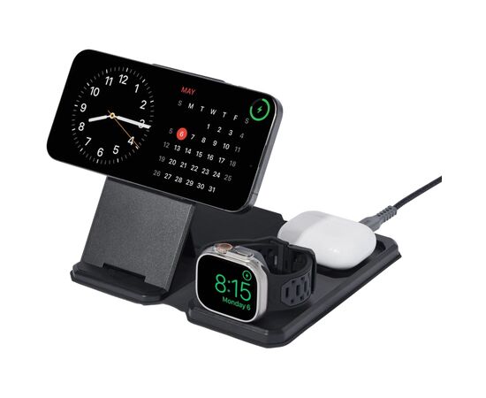 Зарядний пристрій UAG 3in1 Travel Charger Black/Grey (9B4412114030), зображення 4