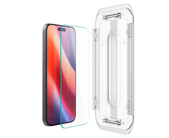 Стекло защитное Spigen iPhone 16 Pro Max Glas.tR EZ Fit (2 Pack) (AGL07907), изображение 5 Стекло защитное Spigen iPhone 16 Pro Max Glas.tR EZ Fit (2 Pack) (AGL07907), изображение 5