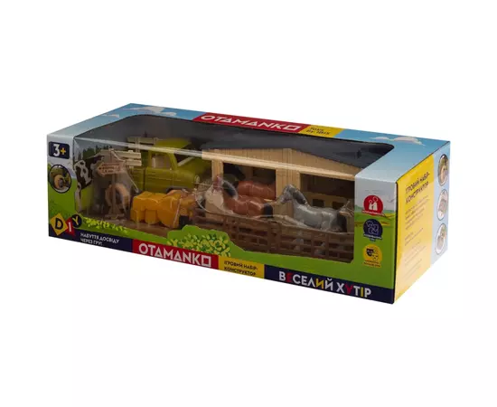 Игровой набор Otamanko Веселый хутор (грузовик и конюшня с лошадями) (8818K), изображение 10 Игровой набор Otamanko Веселый хутор (грузовик и конюшня с лошадями) (8818K), изображение 10