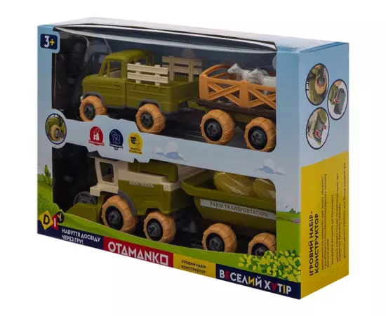Игровой набор Otamanko Веселый хутор (комбайн с прицепом, грузовик с прицепом и овцы) (8833), изображение 10 Игровой набор Otamanko Веселый хутор (комбайн с прицепом, грузовик с прицепом и овцы) (8833), изображение 10