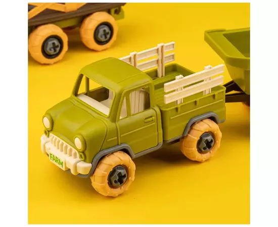 Игровой набор Otamanko Веселый хутор (комбайн с прицепом, грузовик с прицепом и овцы) (8833), изображение 2 Игровой набор Otamanko Веселый хутор (комбайн с прицепом, грузовик с прицепом и овцы) (8833), изображение 2