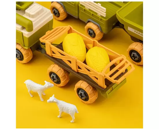 Игровой набор Otamanko Веселый хутор (комбайн с прицепом, грузовик с прицепом и овцы) (8833), изображение 3 Игровой набор Otamanko Веселый хутор (комбайн с прицепом, грузовик с прицепом и овцы) (8833), изображение 3