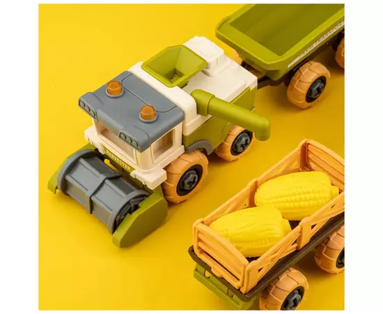 Игровой набор Otamanko Веселый хутор (комбайн с прицепом, грузовик с прицепом и овцы) (8833), изображение 4 Игровой набор Otamanko Веселый хутор (комбайн с прицепом, грузовик с прицепом и овцы) (8833), изображение 4