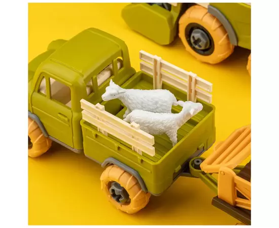 Игровой набор Otamanko Веселый хутор (комбайн с прицепом, грузовик с прицепом и овцы) (8833), изображение 6 Игровой набор Otamanko Веселый хутор (комбайн с прицепом, грузовик с прицепом и овцы) (8833), изображение 6