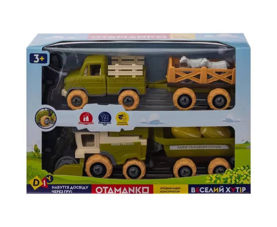 Игровой набор Otamanko Веселый хутор (комбайн с прицепом, грузовик с прицепом и овцы) (8833), изображение 8 Игровой набор Otamanko Веселый хутор (комбайн с прицепом, грузовик с прицепом и овцы) (8833), изображение 8
