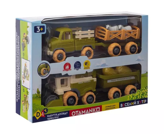 Игровой набор Otamanko Веселый хутор (комбайн с прицепом, грузовик с прицепом и овцы) (8833), изображение 9 Игровой набор Otamanko Веселый хутор (комбайн с прицепом, грузовик с прицепом и овцы) (8833), изображение 9