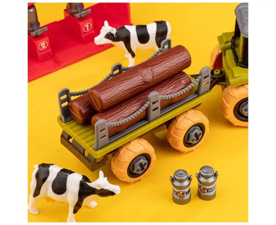 Игровой набор Otamanko Веселый хутор (трактор с прицепом и молочная ферма с коровами) (8816K), изображение 6 Игровой набор Otamanko Веселый хутор (трактор с прицепом и молочная ферма с коровами) (8816K), изображение 6