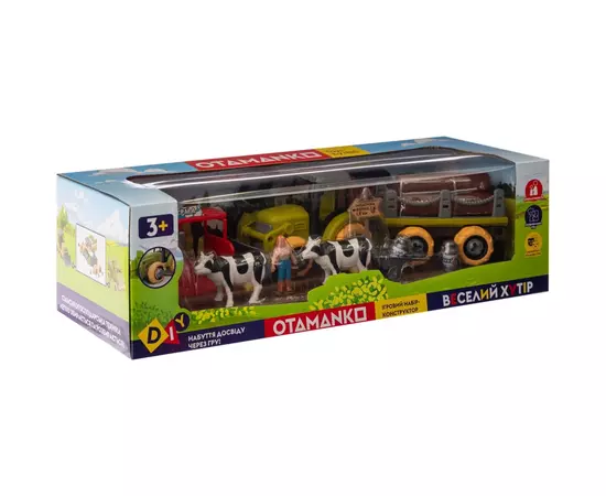 Игровой набор Otamanko Веселый хутор (трактор с прицепом и молочная ферма с коровами) (8816K), изображение 9 Игровой набор Otamanko Веселый хутор (трактор с прицепом и молочная ферма с коровами) (8816K), изображение 9