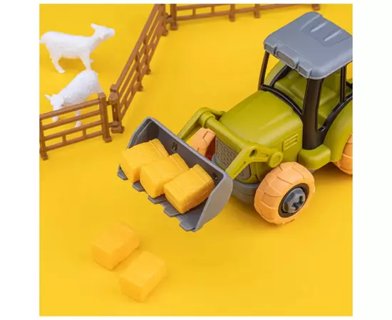 Ігровий набір Otamanko Веселий хутір (трактор із причепом, фермер із вівцями та курми) (8807), зображення 4
