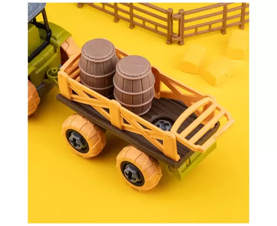 Ігровий набір Otamanko Веселий хутір (трактор із причепом, фермер із вівцями та курми) (8807), зображення 5