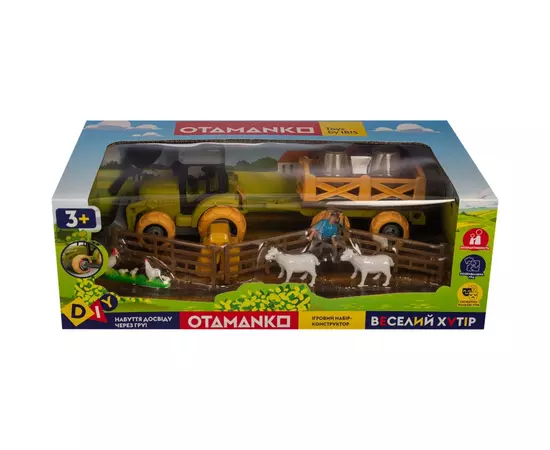 Ігровий набір Otamanko Веселий хутір (трактор із причепом, фермер із вівцями та курми) (8807), зображення 7