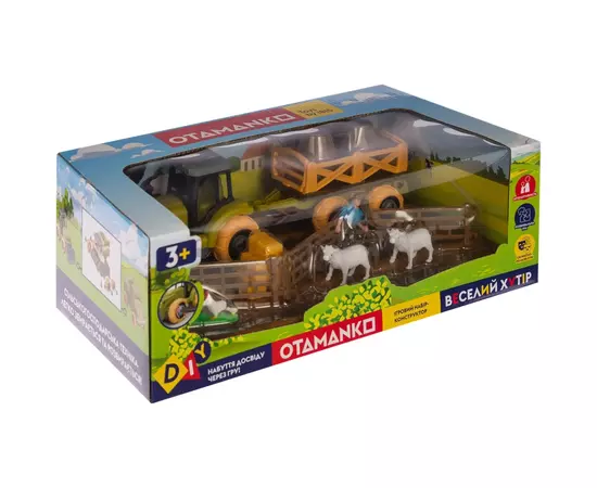 Ігровий набір Otamanko Веселий хутір (трактор із причепом, фермер із вівцями та курми) (8807), зображення 8