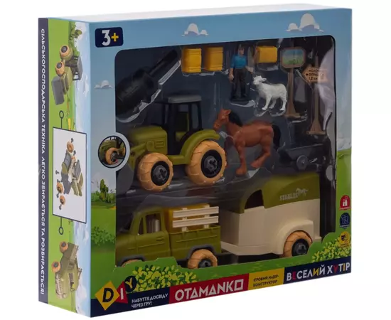 Игровой набор Otamanko Веселый хутор (трактор, грузовик, прицеп, фермер, лошадь, овца) (8827), изображение 8 Игровой набор Otamanko Веселый хутор (трактор, грузовик, прицеп, фермер, лошадь, овца) (8827), изображение 8