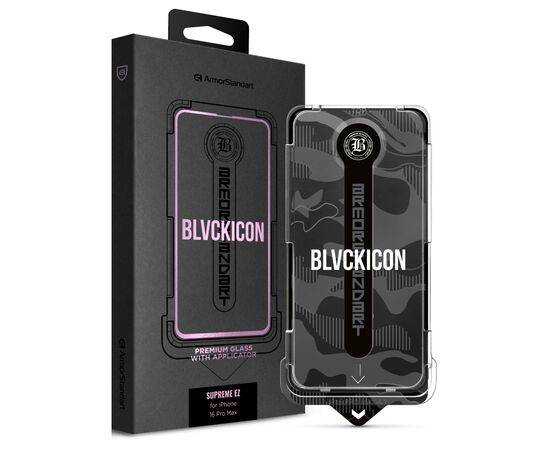 Стекло защитное Armorstandart Black Icon Supreme EZ iPhone 16 Pro Max (ARM80850)