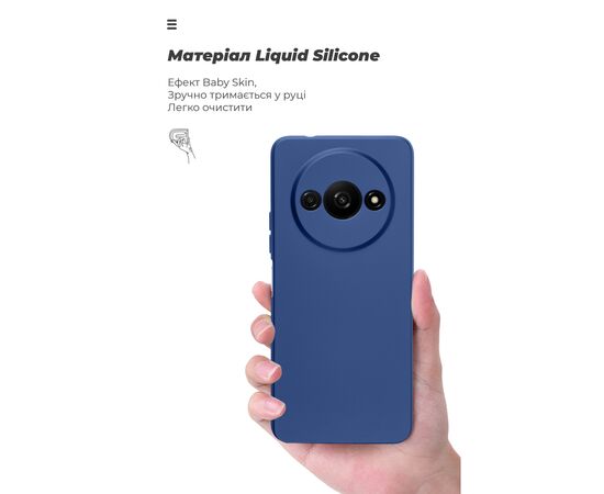 Чехол для мобильного телефона Armorstandart ICON Xiaomi Redmi A3 Camera cover Dark Blue (ARM82309), изображение 7