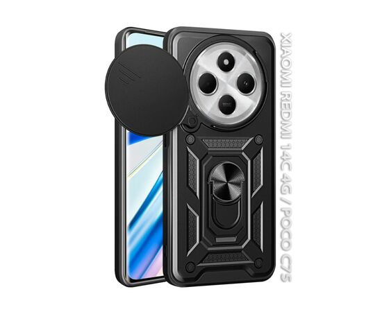 Чохол до мобільного телефона BeCover Military Xiaomi Redmi 14C 4G / Poco C75 Black (712489)